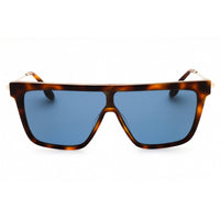 Victoria Beckham Women's Sunglasses - Blue Lens Tortoise Acetate Shield | VB650S 215 ,