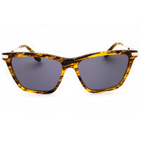 Victoria Beckham Women's Sunglasses - Blue Lens Translucent Horn Cat Eye | VB663S 736 ,