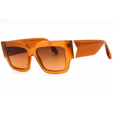 Victoria Beckham Women's Sunglasses - Brown Gradient Lens Caramel Square | VB667S 240 ,