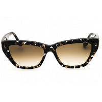Victoria Beckham Women's Sunglasses - Black Havana Full Rim Cat Eye Frame | VB668S 010 ,