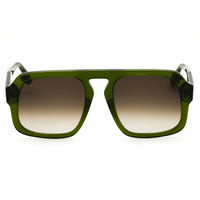 Victoria Beckham Women's Sunglasses - Transparent Green Full Rim Square | VB674S 302 ,