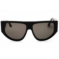 Victoria Beckham Women's Sunglasses - Dark Grey Lens Black Acetate Oval | VB676S 001 ,