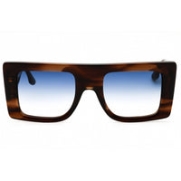 Victoria Beckham Women's Sunglasses - Brown Horn Acetate Full Rim Frame | VB677S 227 ,