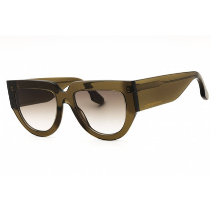 Victoria Beckham Women's Sunglasses - Smoke Gradient Lens Khaki Frame | VB679S 316 ,