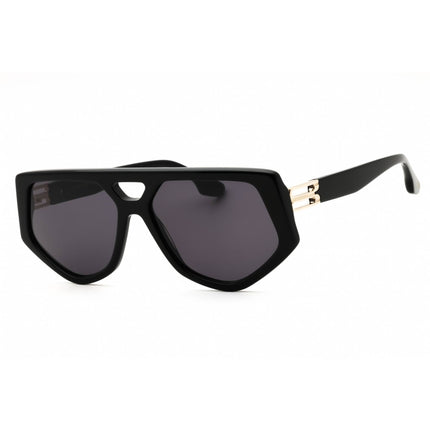 Victoria Beckham Women's Sunglasses - Grey Lens Black Acetate Geometric | VB681S 001 ,