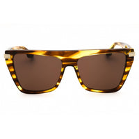 Victoria Beckham Women's Sunglasses - Brown Lens Striped Tobacco Square | VB684S 224 ,