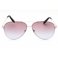 Victoria Beckham Women's Sunglasses - Silver Metal Full Rim Aviator Frame | VBS119 C10 ,