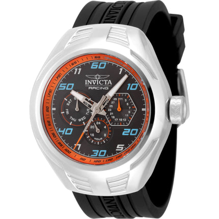 Invicta Men's Watch - Invicta Racing Black and Orange Dial Silicone Strap | 47725 ,