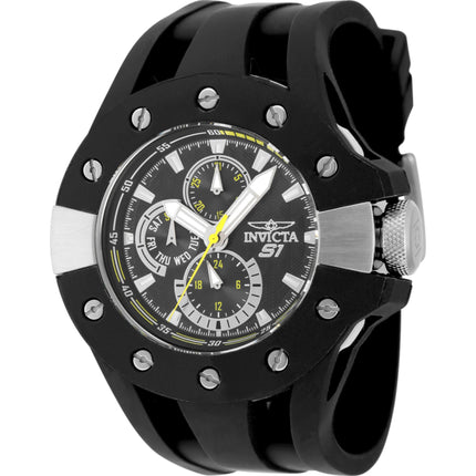 Invicta Men's Watch - S1 Rally Quartz Black Dial Silicone Strap Day and Date | 48119 ,
