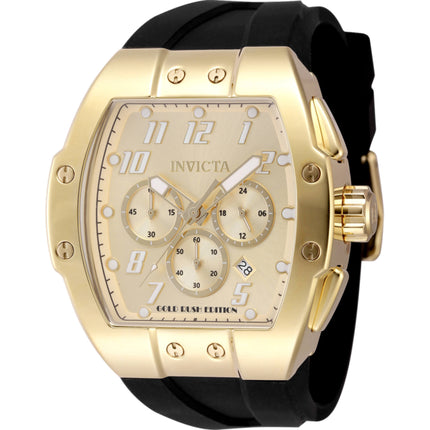 Invicta Men's Watch - Invicta Racing Gold Rush Chrono Black Silicone Strap | 48939 ,
