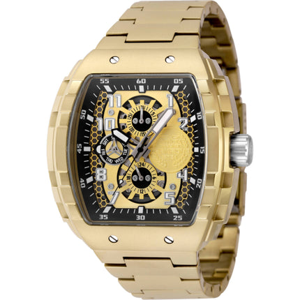 Invicta Men's Watch - Invicta Racing Quartz Yellow Gold Bracelet Day Date | 49066 ,