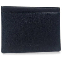 S.T. Dupont Men's Credit Card Holder - Line D Grained Blue Leather Bifold | 093004B ,