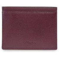 S.T. Dupont Men's Credit Card Holder - Line D Grained Wine Leather Bifold | 093004W ,