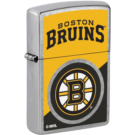 Zippo Windproof Pocket Lighter - 207 NHL Boston Bruins Street Chrome Finish | 46182 ,
