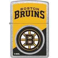 Zippo Windproof Pocket Lighter - 207 NHL Boston Bruins Street Chrome Finish | 46182 ,
