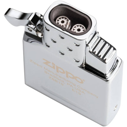Zippo Windproof Lighter Insert - Double Torch Butane Metallic Silver Finish | 65851 ,