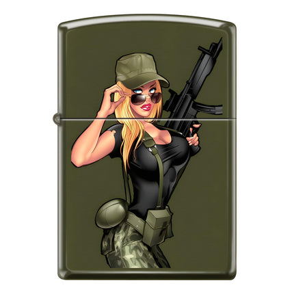 Zippo AD409 Army Pinup Lighter ,