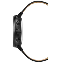 Timex Men's Watch - Fairfield Quartz Chrono Black Dial Leather Strap | TW2R26800VQ ,