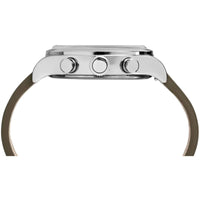 Timex Men's Watch - Waterbury Quartz Chronograph Green Leather Strap | TW2R70800VQ ,