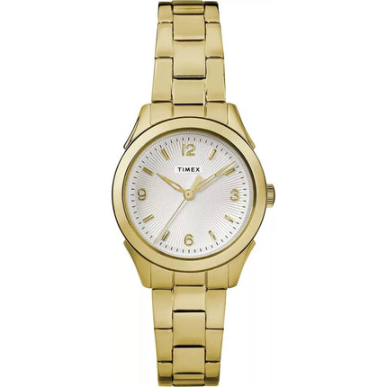 Timex Women's Watch Torrington Silver Tone Dial Yellow Gold Bracelet TW2R914009J ,