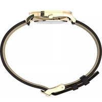 Timex Women's Watch - Easy Reader Quartz White Dial Brown Leather Strap | TW2U21800VQ ,