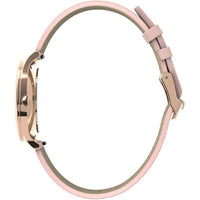 Timex Women's Watch - Easy Reader Quartz White Dial Pink Leather Strap | TW2U22000VQ ,