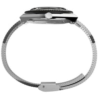 Timex Men's Watch - Q Reissue Quartz Black Dial Silver Steel Bracelet | TW2V00100ZV ,