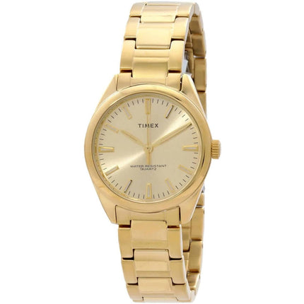 Timex Women's Watch - Highview Gold Tone Dial Stainless Steel Bracelet | TW2V26200VQ ,