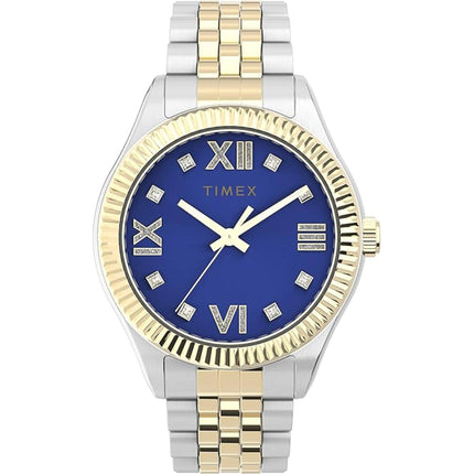 Timex Women's Watch - Waterbury Legacy Blue Dial Two Tone Steel Bracelet | TW2V45800VQ ,