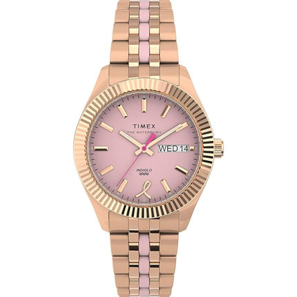 Timex Women's Watch - Waterbury Legacy x BCRF Pink Dial Two Tone Steel | TW2V52600VQ ,