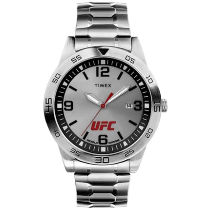 Timex Men's Watch - UFC Quartz Silver Dial Stainless Steel Bracelet | TW2V56300JT ,