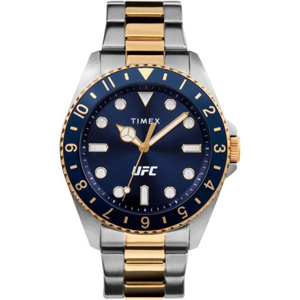 Timex Men's Watch - UFC Debut Quartz Blue Dial Silver Steel Bracelet | TW2V58400JR ,