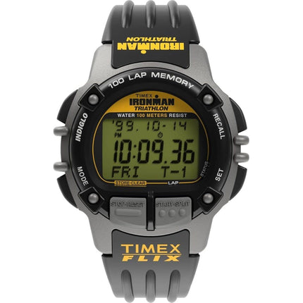 Timex Men's Watch - Huckberry x Ironman Flix Reissue Grey Digital Dial | TW2V64900JR ,