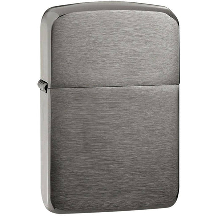 Zippo Windproof Pocket Lighter - Black Ice Finish 1941 Replica All Metal | 24096 ,