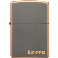 Zippo Windproof Pocked Lighter - Rustic Bronze Finish with Zippo Logo Metal | 49839ZL ,