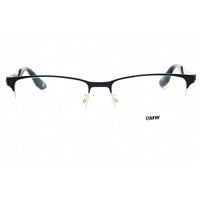 BMW Men's Eyeglasses - Shiny Palladium Metal Square Half Rim Frame | BW5001-H 016 ,