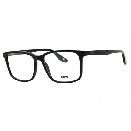 BMW Men's Eyeglasses - Shiny Black Acetate Square Shape Full Rim Frame | BW5007 001 ,