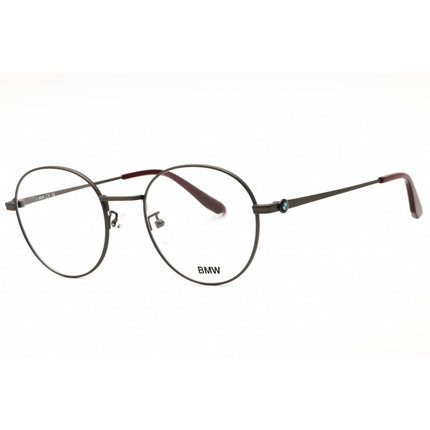 BMW Men's Eyeglasses - Matte Gunmetal Metal Round Shape Full Rim Frame | BW5009 009 ,