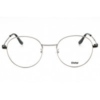 BMW Men's Eyeglasses - Shiny Light Ruthenium Metal Round Full Rim Frame | BW5009 014 ,