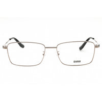BMW Men's Eyeglasses - Shiny Light Ruthenium Metal Rectangular Frame | BW5012 014 ,