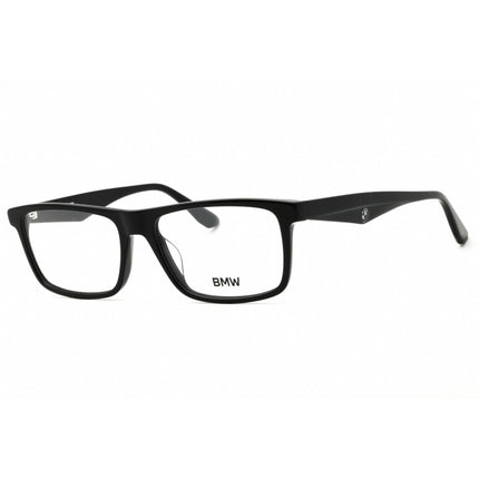 BMW Men's Eyeglasses - Shiny Black Acetate Rectangular Full Rim Frame | BW5062-H 001 ,