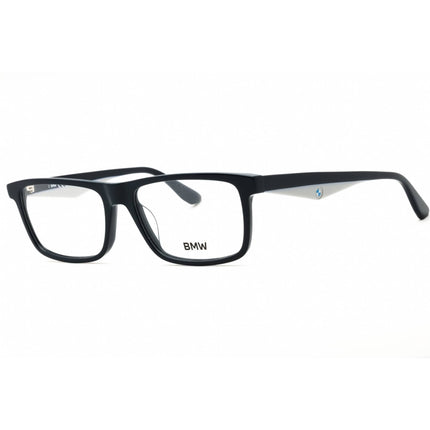BMW Men's Eyeglasses - Shiny Blue Acetate Rectangular Full Rim Frame | BW5062-H 090 ,