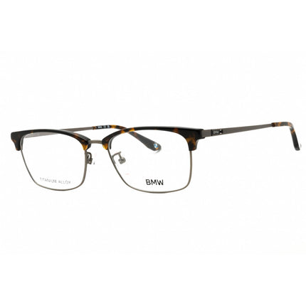 BMW Men's Eyeglasses - Matte Gunmetal Metal Rectangular Full Rim Frame | BW5074-H 009 ,