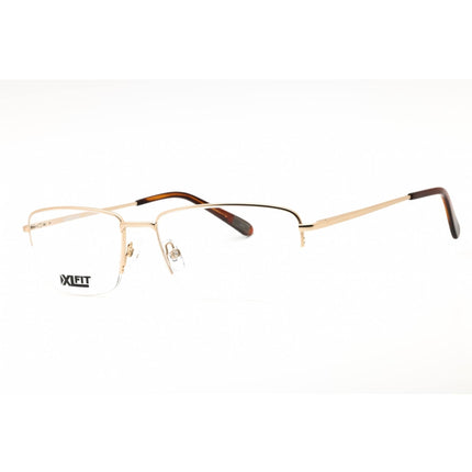 Caterpillar Men's Eyeglasses - Matte Gold Metal Rectangular Half Rim | CTO3010 001 ,
