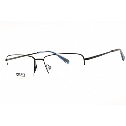Caterpillar Men's Eyeglasses - Black Metal Rectangular Half Rim Frame | CTO3010 004 ,