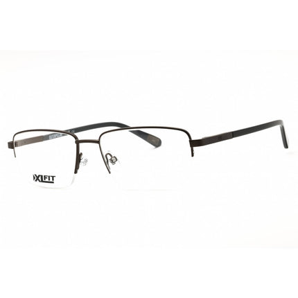 Caterpillar Men's Eyeglasses - Gunmetal Metal Rectangular Half Rim Frame | CTO3011 005 ,