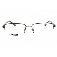 Caterpillar Men's Eyeglasses - Gunmetal Metal Rectangular Half Rim Frame | CTO3011 005 ,