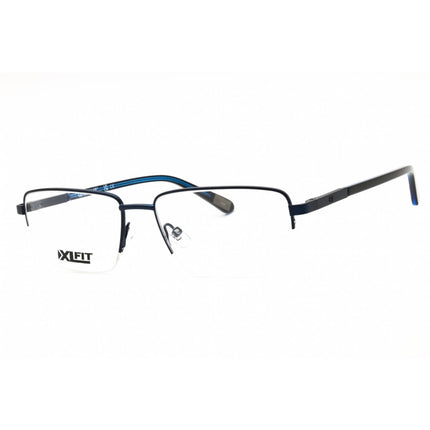 Caterpillar Men's Eyeglasses - Navy Metal Rectangular Half Rim Frame | CTO3011 006 ,