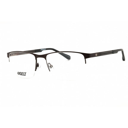 Caterpillar Men's Eyeglasses - Grey Metal Rectangular Half Rim Frame | CTO3023 003 ,