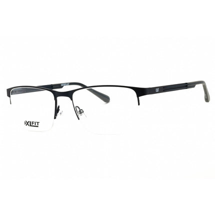 Caterpillar Men's Eyeglasses - Navy Metal Rectangular Half Rim Frame | CTO3023 006 ,
